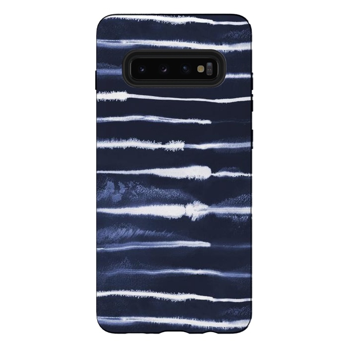 Galaxy S10 plus StrongFit Electric Ink Navy by Ninola Design