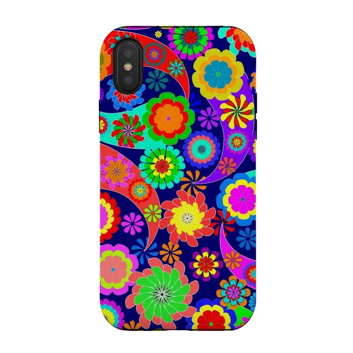 iPhone Xs / X StrongFit Psychodelic Spring by ArtsCase