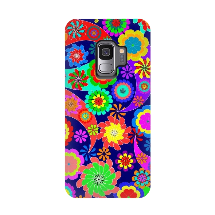 Galaxy S9 StrongFit Psychodelic Spring by ArtsCase
