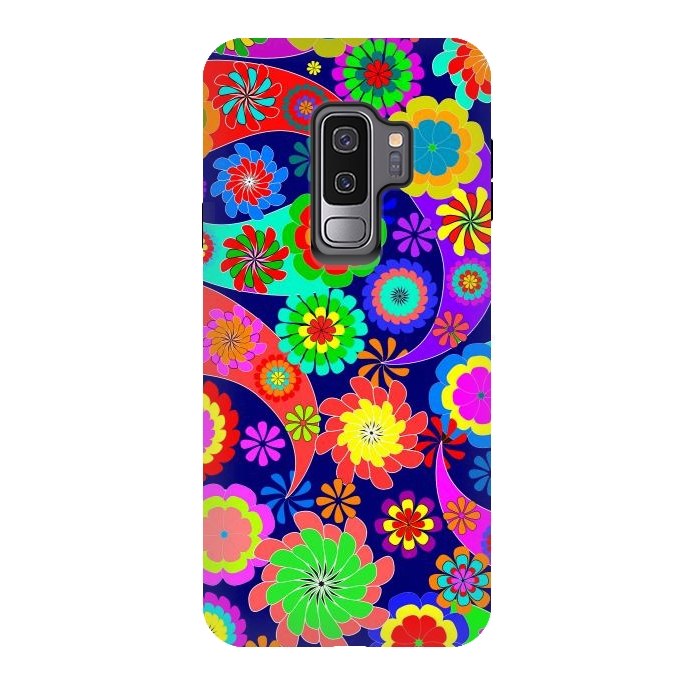 Galaxy S9 plus StrongFit Psychodelic Spring by ArtsCase