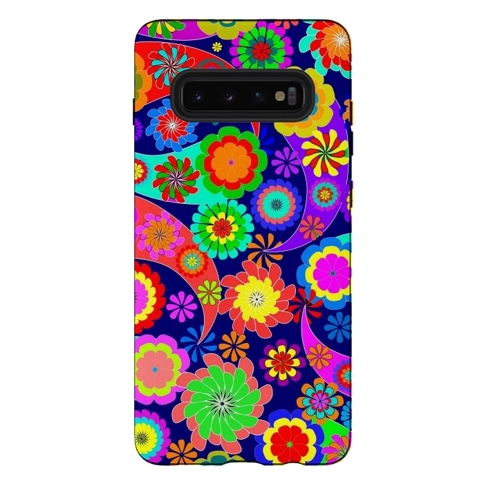 Galaxy S10 plus StrongFit Psychodelic Spring by ArtsCase