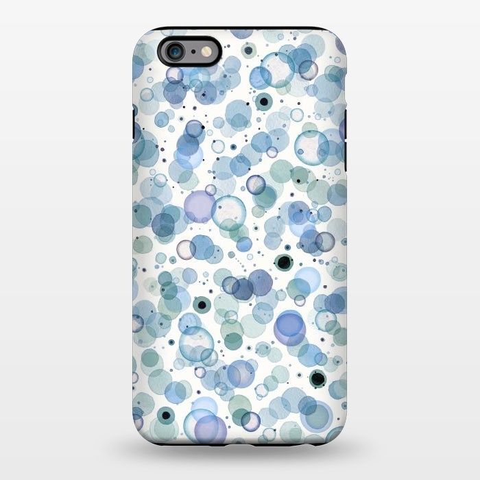 iPhone 6/6s plus StrongFit Blue Bubbles by Ninola Design