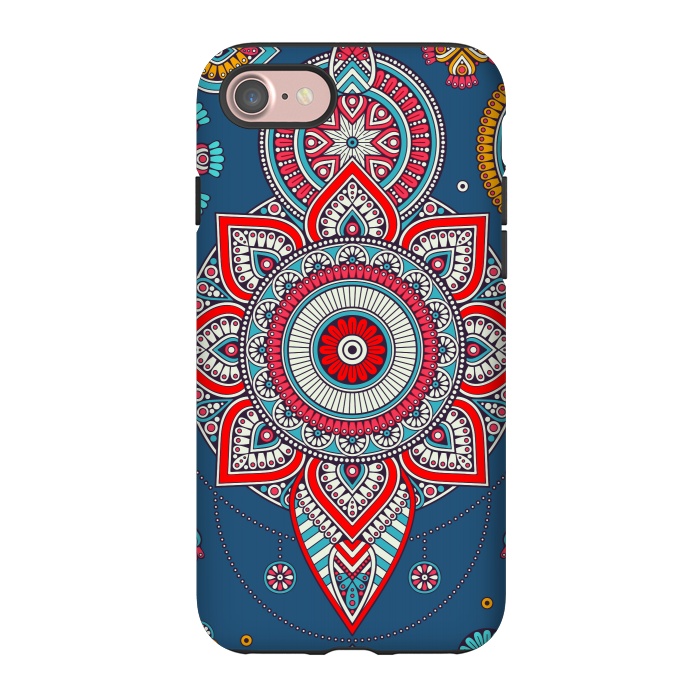 iPhone 7 StrongFit Blue Mandala Of The Indians  by ArtsCase