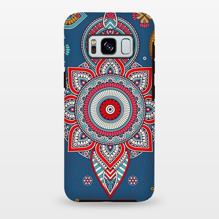 Galaxy S8 plus StrongFit Blue Mandala Of The Indians  by ArtsCase