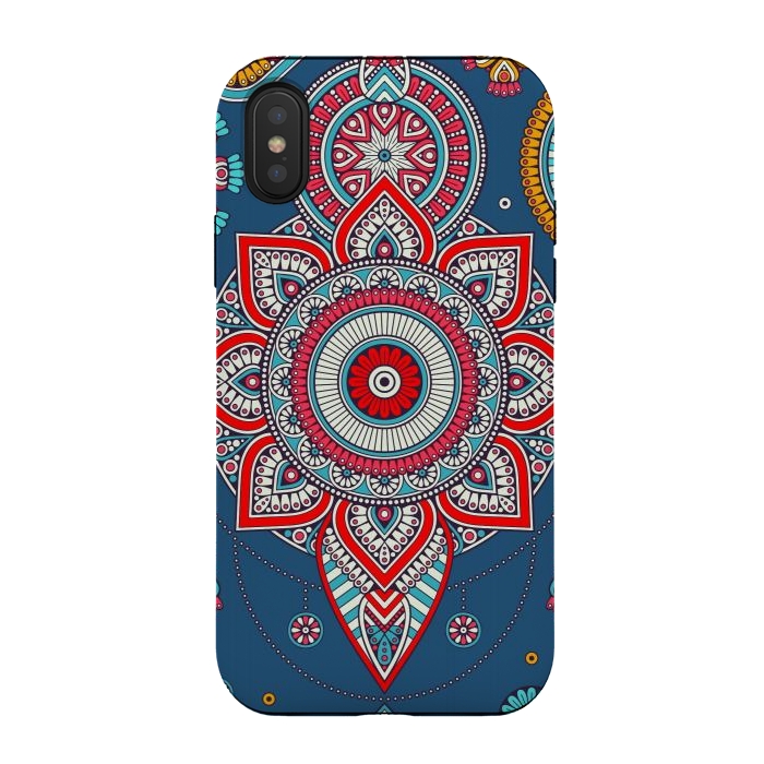 iPhone Xs / X StrongFit Blue Mandala Of The Indians  by ArtsCase