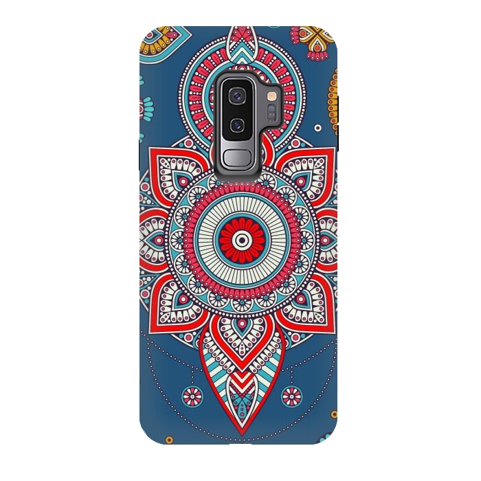 Galaxy S9 plus StrongFit Blue Mandala Of The Indians  by ArtsCase