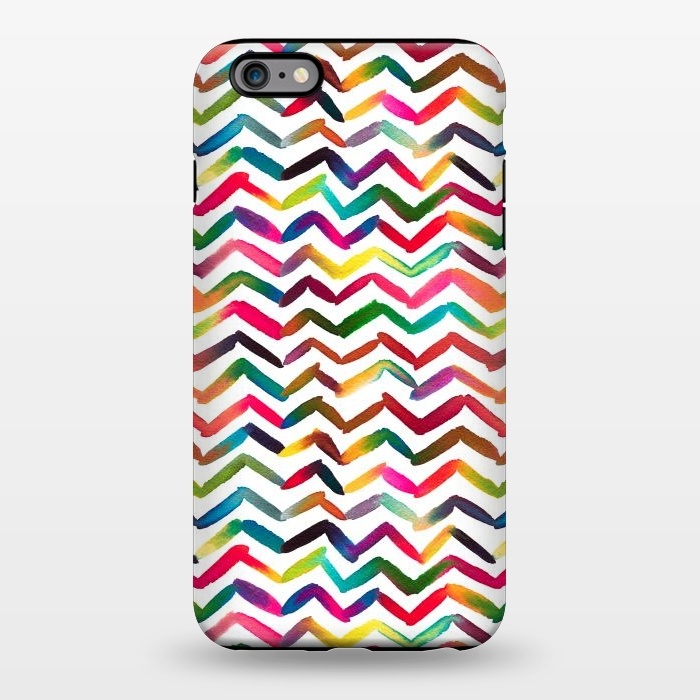 iPhone 6/6s plus StrongFit Chevron Stripes Multicolored by Ninola Design