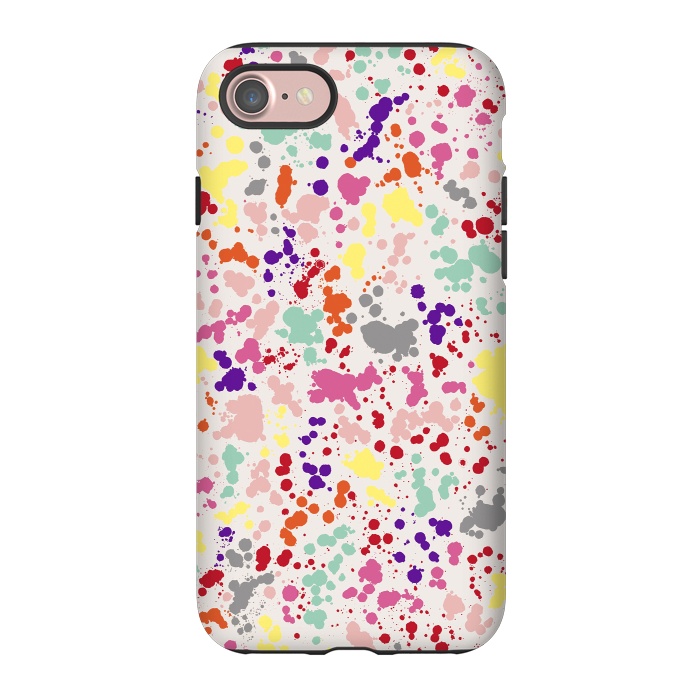 iPhone 7 StrongFit Color Splatter Drops by Ninola Design