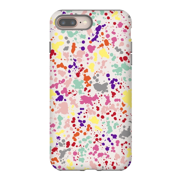 iPhone 7 plus StrongFit Color Splatter Drops by Ninola Design