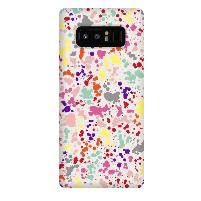 Galaxy Note 8 StrongFit Color Splatter Drops by Ninola Design
