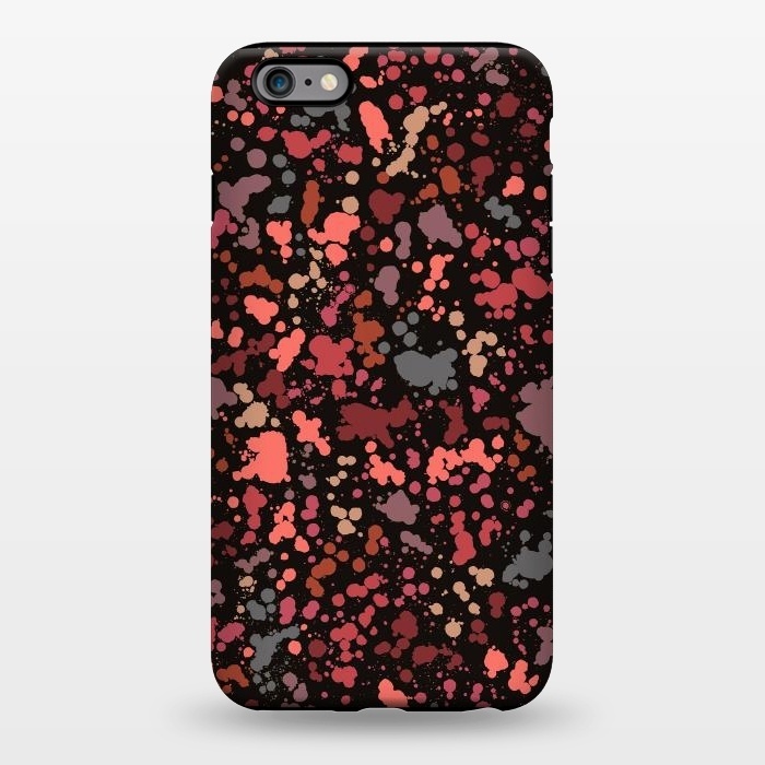 iPhone 6/6s plus StrongFit Color Splatter Drops Red by Ninola Design