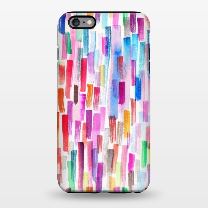 iPhone 6/6s plus StrongFit Colorful Brushstrokes  by Ninola Design