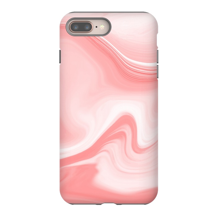 iPhone 7 plus StrongFit pink marble print by MALLIKA