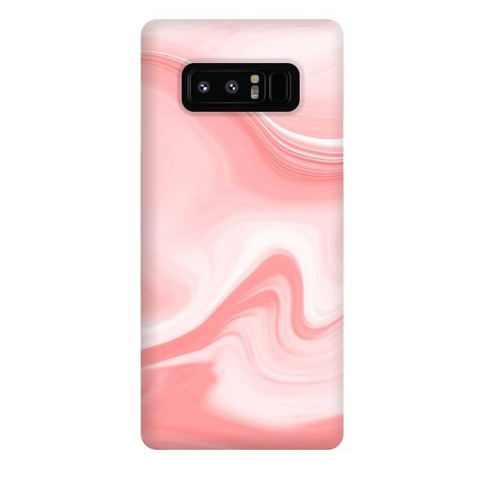 Galaxy Note 8 StrongFit pink marble print by MALLIKA
