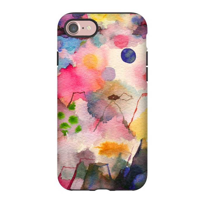 iPhone 7 StrongFit Watercolor Dreamscape Landscape by Ninola Design