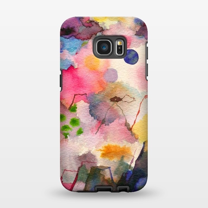 Galaxy S7 EDGE StrongFit Watercolor Dreamscape Landscape by Ninola Design