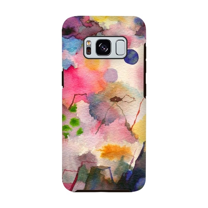 Galaxy S8 StrongFit Watercolor Dreamscape Landscape by Ninola Design