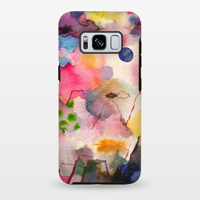 Galaxy S8 plus StrongFit Watercolor Dreamscape Landscape by Ninola Design