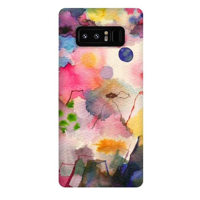 Galaxy Note 8 StrongFit Watercolor Dreamscape Landscape by Ninola Design