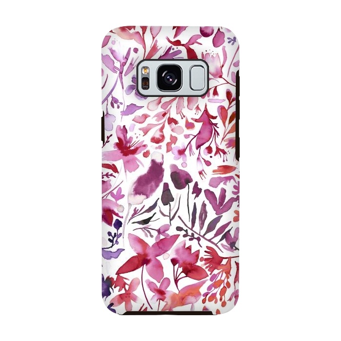 Galaxy S8 StrongFit Flower Plants Coral Ivy by Ninola Design