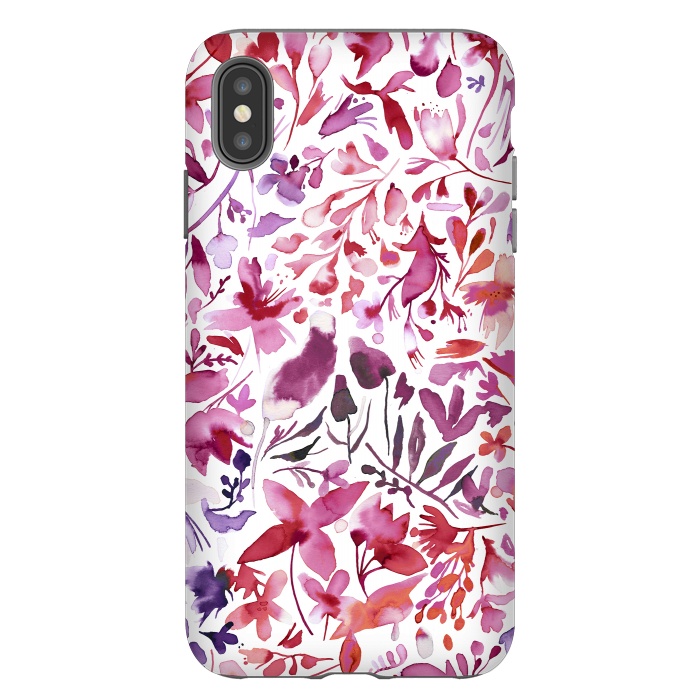 iPhone Xs Max StrongFit Flower Plants Coral Ivy by Ninola Design