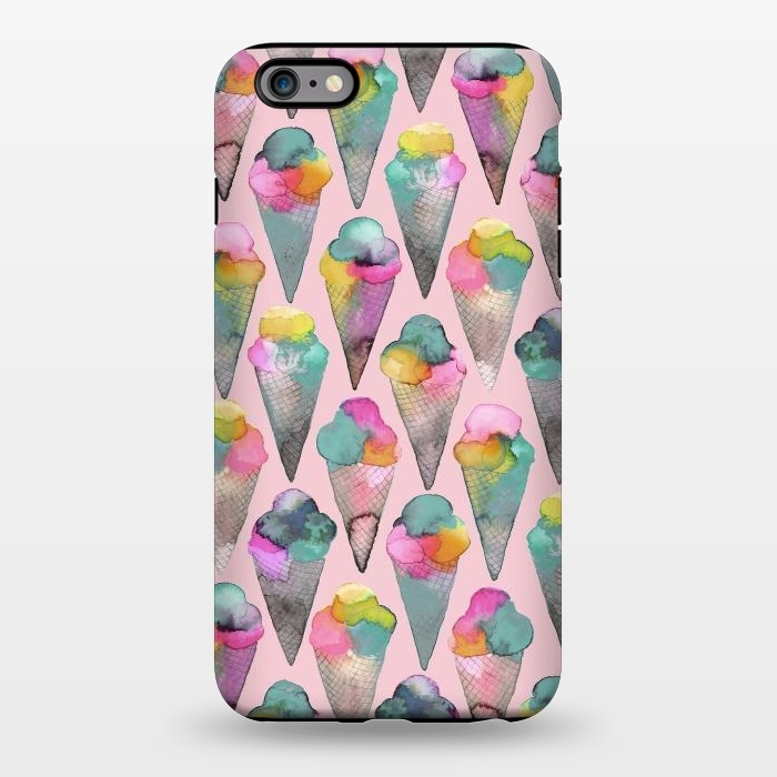 iPhone 6/6s plus StrongFit Cute Icecreams Pink by Ninola Design