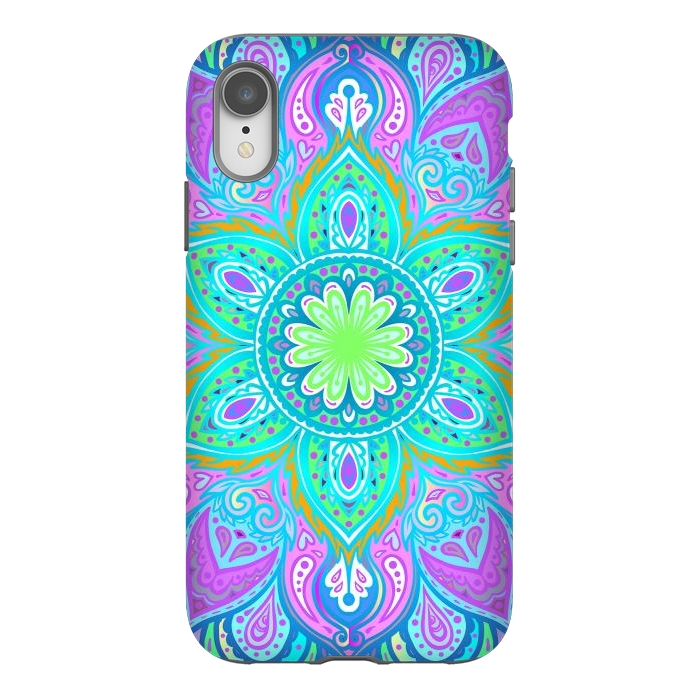 iPhone Xr StrongFit Psychedelic Mandala I by ArtsCase