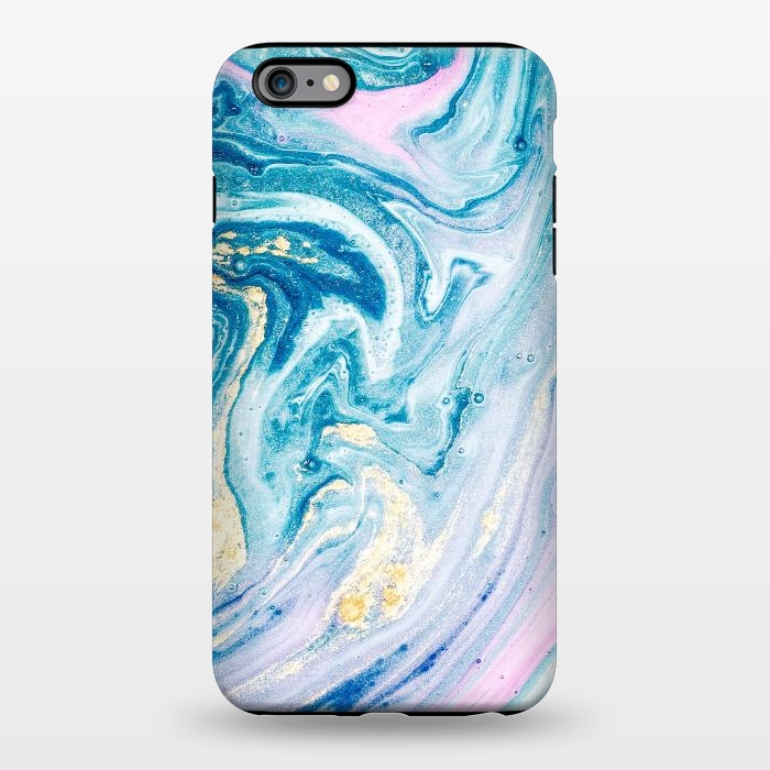 iPhone 6/6s plus StrongFit Pink and Blue Marble by ArtsCase