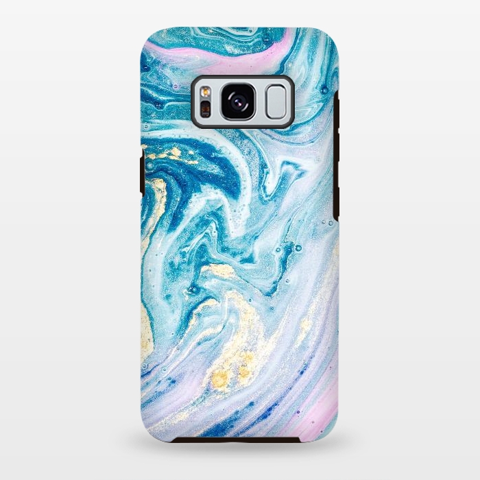 Galaxy S8 plus StrongFit Pink and Blue Marble by ArtsCase