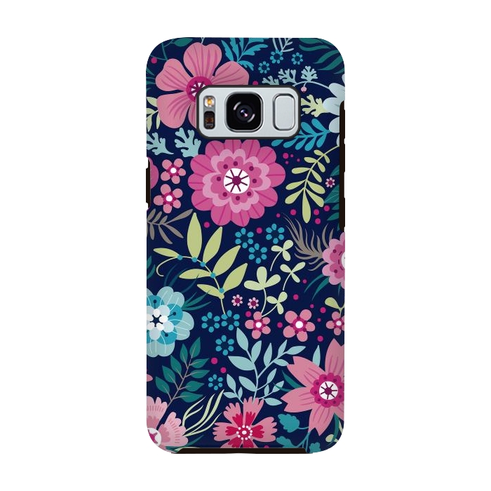 Galaxy S8 StrongFit Romancing Floral Design by ArtsCase