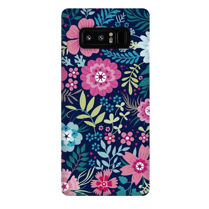 Galaxy Note 8 StrongFit Romancing Floral Design by ArtsCase