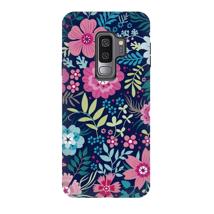 Galaxy S9 plus StrongFit Romancing Floral Design by ArtsCase