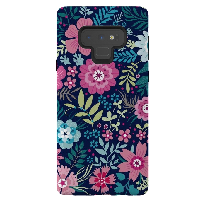 Galaxy Note 9 StrongFit Romancing Floral Design by ArtsCase