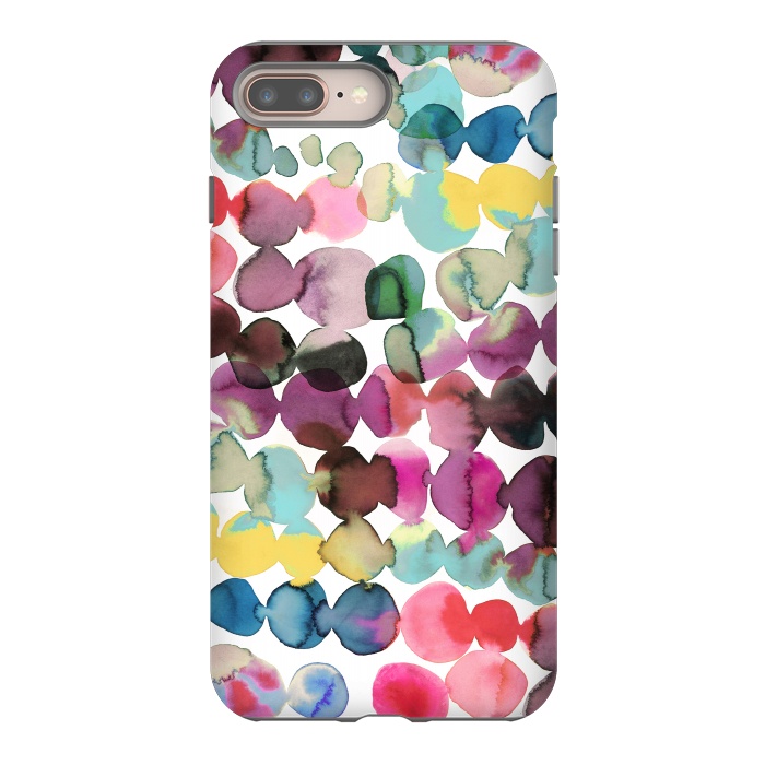 iPhone 7 plus StrongFit Ink Bleeding Dots by Ninola Design