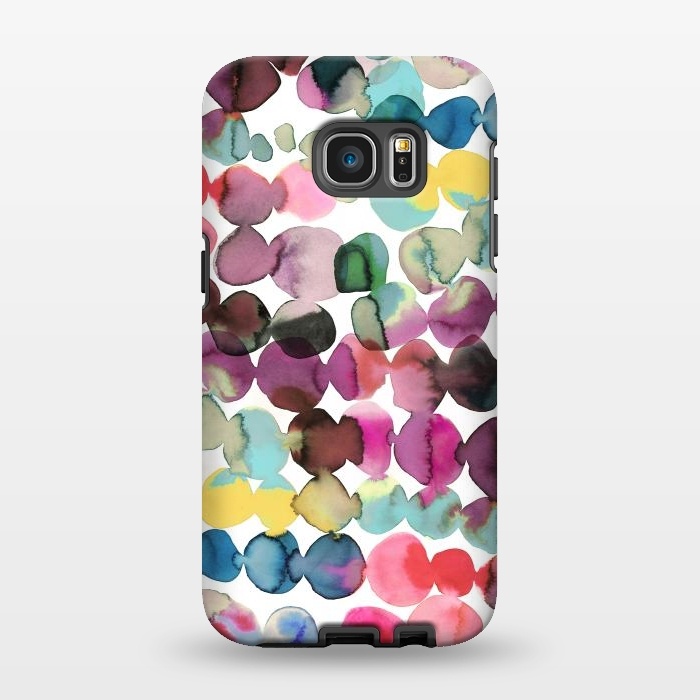 Galaxy S7 EDGE StrongFit Ink Bleeding Dots by Ninola Design
