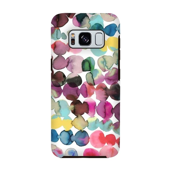 Galaxy S8 StrongFit Ink Bleeding Dots by Ninola Design
