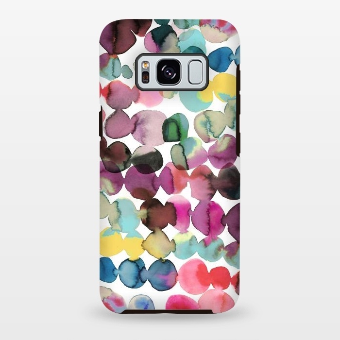 Galaxy S8 plus StrongFit Ink Bleeding Dots by Ninola Design