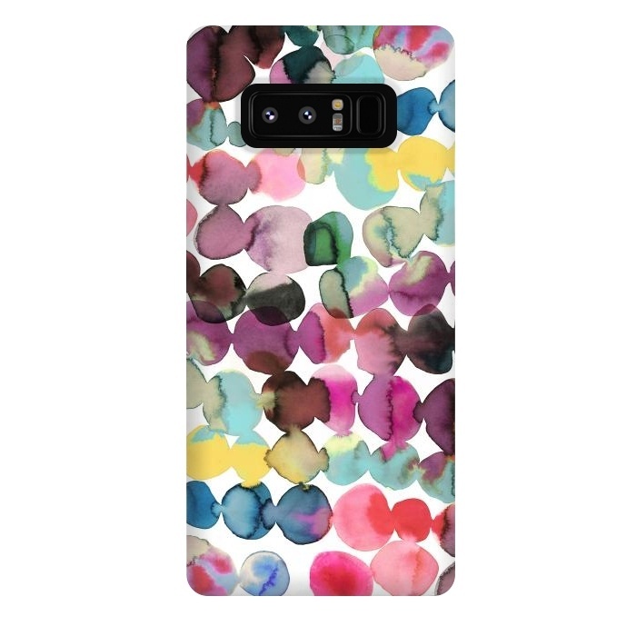 Galaxy Note 8 StrongFit Ink Bleeding Dots by Ninola Design