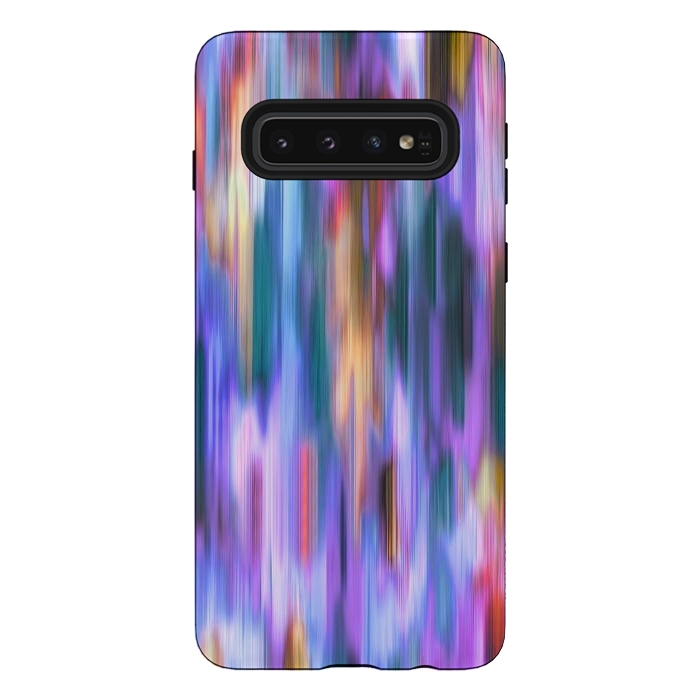 Galaxy S10 StrongFit Iridiscent Abstract Lines by Ninola Design