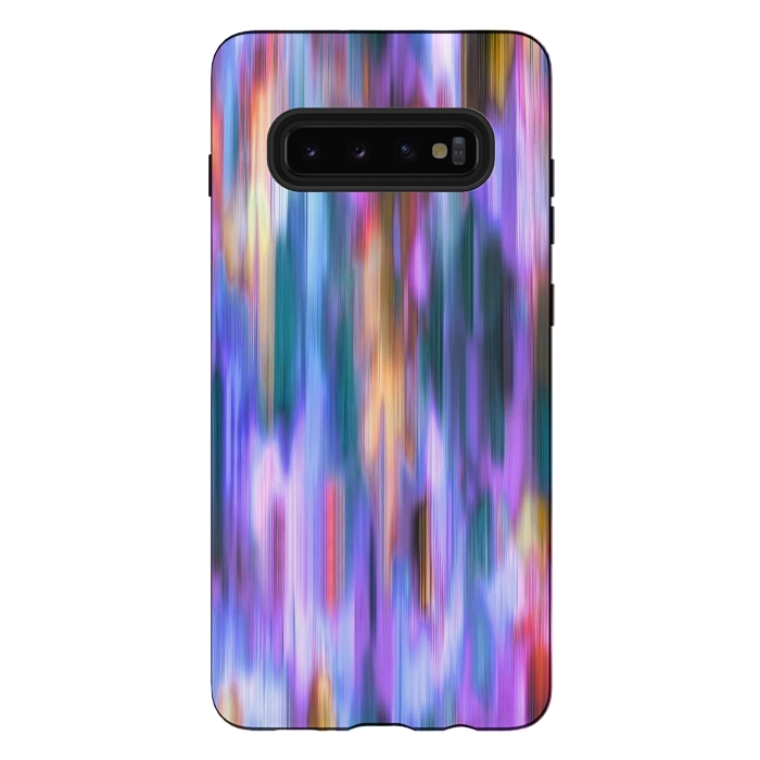 Galaxy S10 plus StrongFit Iridiscent Abstract Lines by Ninola Design