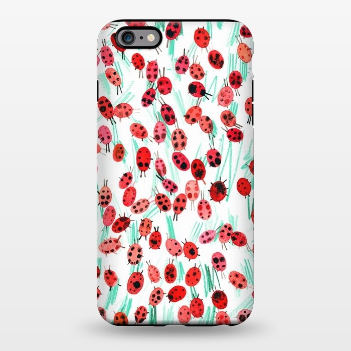 iPhone 6/6s plus StrongFit Ladybugs on grass by Ninola Design