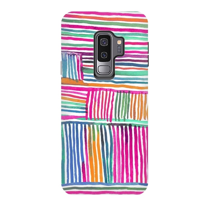 Galaxy S9 plus StrongFit Linear Color Meditation by Ninola Design