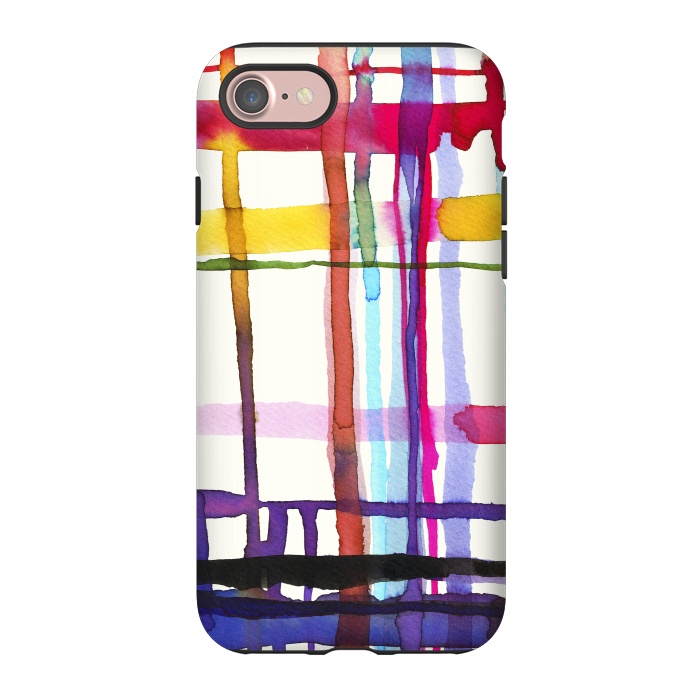iPhone 7 StrongFit Watercolor Loom Telar by Ninola Design