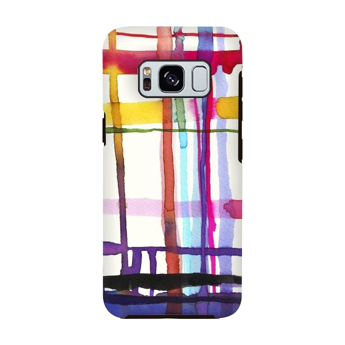 Galaxy S8 StrongFit Watercolor Loom Telar by Ninola Design