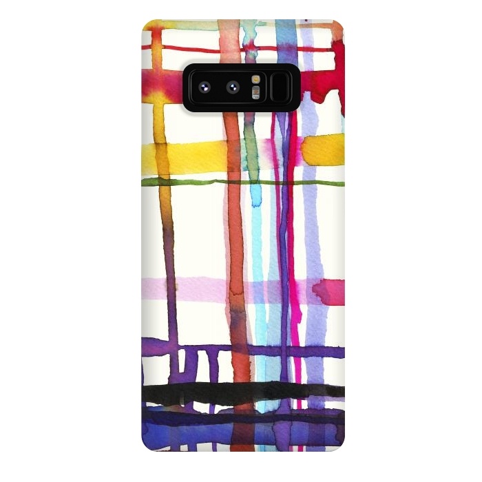 Galaxy Note 8 StrongFit Watercolor Loom Telar by Ninola Design
