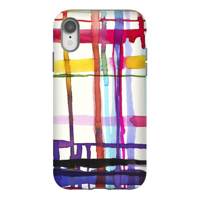 iPhone Xr StrongFit Watercolor Loom Telar by Ninola Design