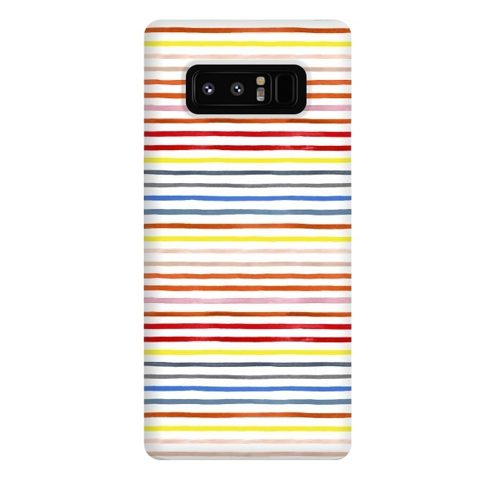 Galaxy Note 8 StrongFit Marker Summer Color Stripes by Ninola Design