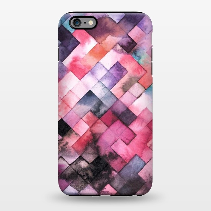 iPhone 6/6s plus StrongFit Moody Geometry Pink by Ninola Design