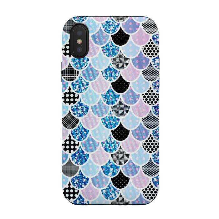 iPhone Xs / X StrongFit Blue mermaid by Jms