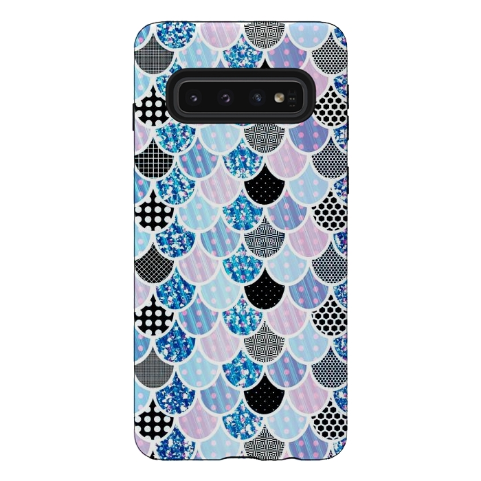 Galaxy S10 StrongFit Blue mermaid by Jms